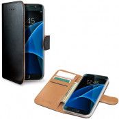 Celly Plånboksfodral till Samsung Galaxy S7 Edge - Svart