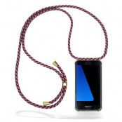 Boom Galaxy S7 Edge mobilhalsband skal - Red Camo Cord