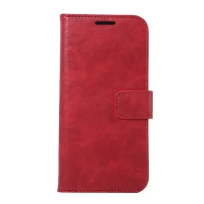 Crazy Horse Plånboksfodral till Samsung Galaxy S7 Edge - Röd