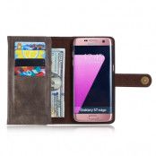 DG.MING Plånboksfodral till Samsung Galaxy S7 Edge - Coffee