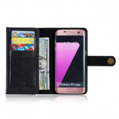 DG.MING Plånboksfodral till Samsung Galaxy S7 Edge - Svart