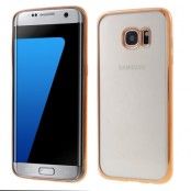 Flexicase Skal till Samsung Galaxy S7 Edge - Gold