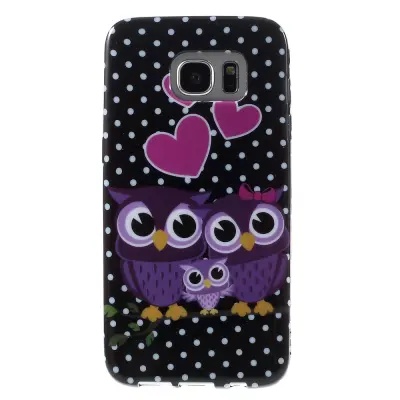 Flexicase Skal till Samsung Galaxy S7 Edge - Kärlek Ugglor