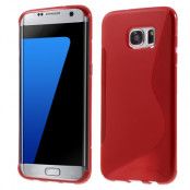Flexicase Skal till Samsung Galaxy S7 Edge - Röd