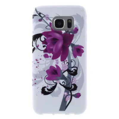 Flexicase Skal till Samsung Galaxy S7 Edge - Red Flower