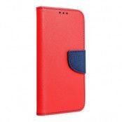 Galaxy S7 Edge Plånboksfodral  Fancy  Eco Läder  Röd