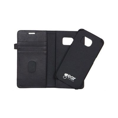BUFFALO äkta läder Plånboksfodral Samsung Galaxy S7 Edge - Svart