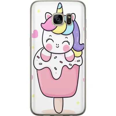 Mobilskal till Samsung Galaxy S7 edge med Glad enhörning