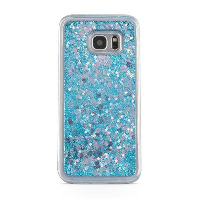 Glitter skal till Samsng Galaxy S7 Edge - Enhörningar