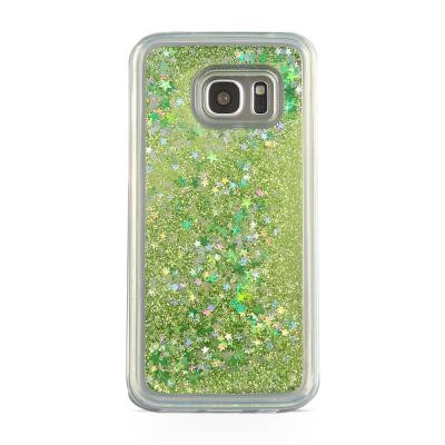 Glitter Skal till Samsung Galaxy S7 Edge -  Grön