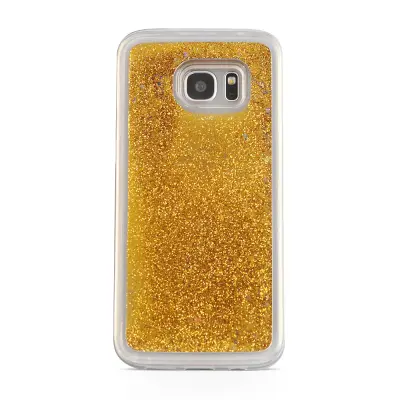 Glitter Skal till Samsung Galaxy S7 Edge -  Guld