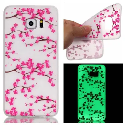 Glow-in-the-dark Skal till Samsung Galaxy S7 Edge - Blossom