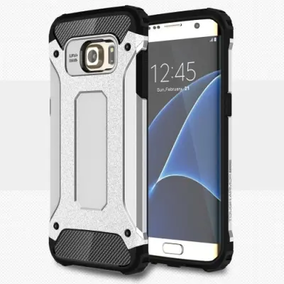 Hybrid Armor MobilSkal till Samsung Galaxy S7 Edge - Silver
