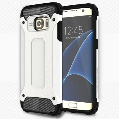 Hybrid Armor MobilSkal till Samsung Galaxy S7 Edge - Vit