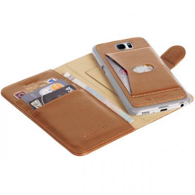 Krusell Ekerö Flip Wallet 2in1 Samsung Galaxy S7 Edge - Cognac