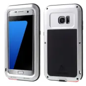 LOVE MEI extra tåligt skal till Samsung Galaxy S7 Edge - Silver