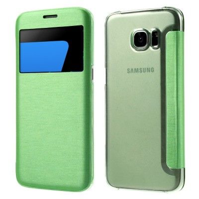 Mobilfodral med fönster till Samsung Galaxy S7 Edge - Grön