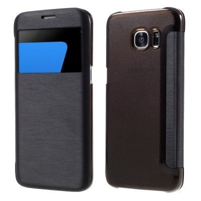 Mobilfodral med fönster till Samsung Galaxy S7 Edge - Svart