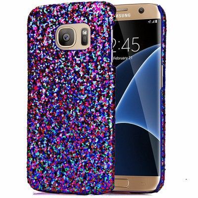 MobilSkal till Samsung Galaxy S7 Edge - Glitter Blå