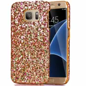 MobilSkal till Samsung Galaxy S7 Edge - Glitter Guld