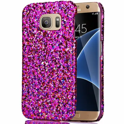 MobilSkal till Samsung Galaxy S7 Edge - Glitter Lila