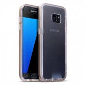 MobilSkal till Samsung Galaxy S7 Edge - Guld/Transparent