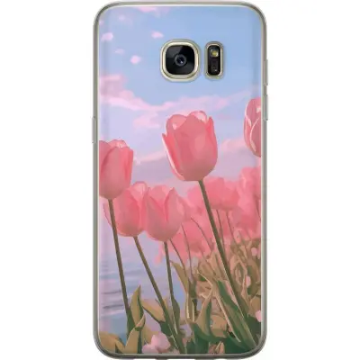 Mobilskal till Samsung Galaxy S7 edge med Rosa Tulpaner