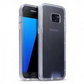 MobilSkal till Samsung Galaxy S7 Edge - Silver/Transparent