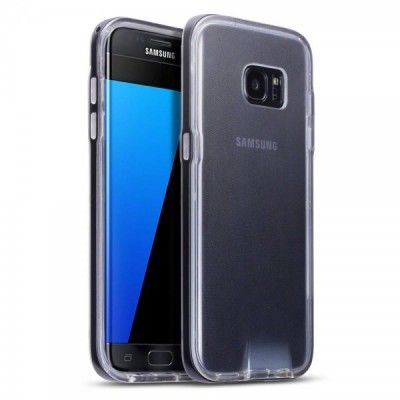 MobilSkal till Samsung Galaxy S7 Edge - Svart/Transparent