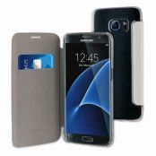Muvit Slim FlipCase Samsung Galaxy S7 Edge - Vit