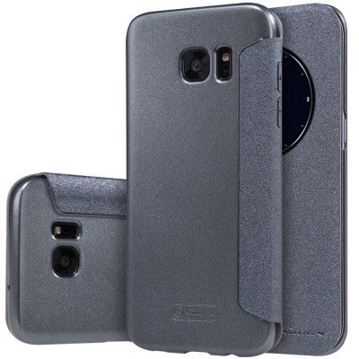 Nillkin Sparkle MobilFodral med fönster till Samsung Galaxy S7 Edge - Svart