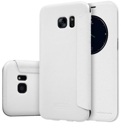 Nillkin Sparkle MobilFodral med fönster till Samsung Galaxy S7 Edge - Vit