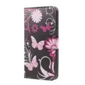 Plånboksfodral till Samsung Galaxy S7 Edge - Black Butterfly