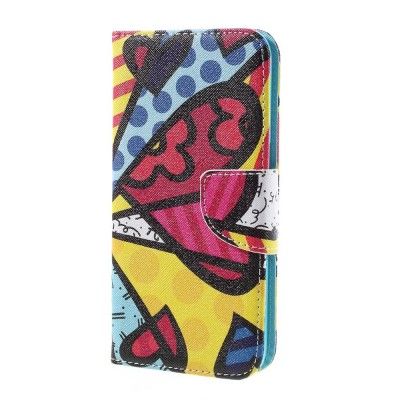 Plånboksfodral till Samsung Galaxy S7 - Colorful Hearts