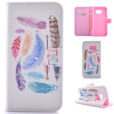 Plånboksfodral till Samsung Galaxy S7 Edge - Feathers