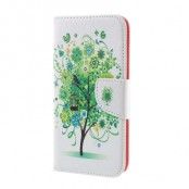 Plånboksfodral till Samsung Galaxy S7 Edge - Grön Blomma Träd