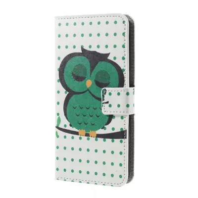 Plånboksfodral till Samsung Galaxy S7 Edge - Sovande Uggla