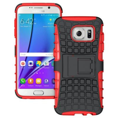 Rugged MobilSkal till Samsung Galaxy S7 Edge - Röd