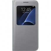 Samsung S-View Cover till Samsung Galaxy S7 Edge - Silver