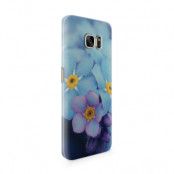 Skal till Samsung Galaxy S7 Edge - Blå blommor