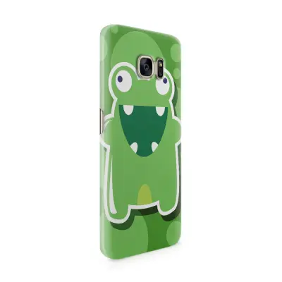 Skal till Samsung Galaxy S7 Edge - Bubbelmonster Groda - Grön