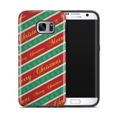 Tough mobilskal till Samsung Galaxy S7 Edge - Christmas Wrapping Paper