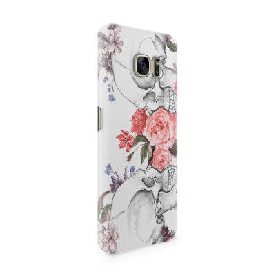 Skal till Samsung Galaxy S7 Edge - Dödskallar rosor