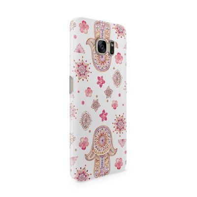 Skal till Samsung Galaxy S7 Edge - Fatimas hand - blommor