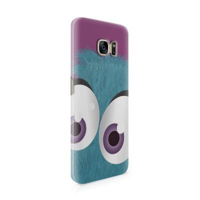 Skal till Samsung Galaxy S7 Edge - Fuzzy monster - Blå