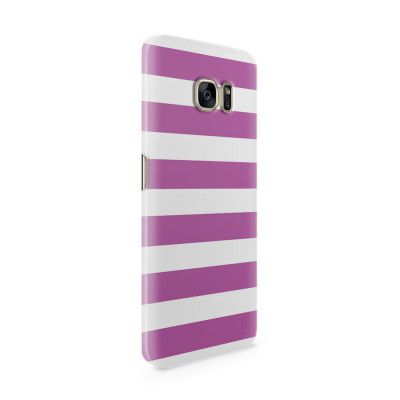 Skal till Samsung Galaxy S7 Edge - Linjer - Lila