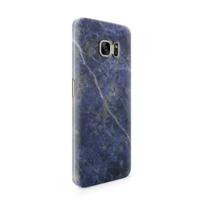 Skal till Samsung Galaxy S7 Edge - Marble - Blå