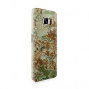 Skal till Samsung Galaxy S7 Edge - Marble - Grön/Brun