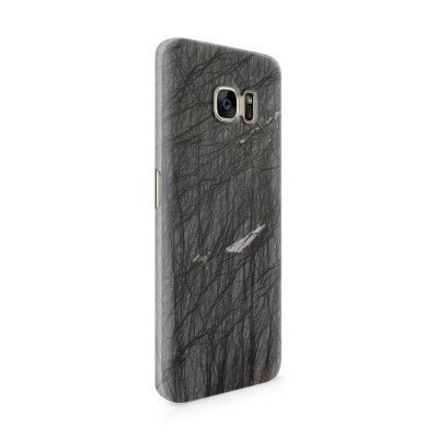 Skal till Samsung Galaxy S7 Edge - Marble - Svart