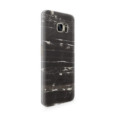 Skal till Samsung Galaxy S7 Edge - Marble - Svart
